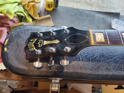 Fender Makes Inlays for 1963 Guild A150